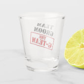 Het G-Team Bruidsjonker  Shot Glas (Achterkant)