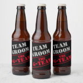 Het G-Team Team Groom Bier Etiket (Flessen)