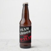 Het G-Team Team Groom Bier Etiket (Voorkant)