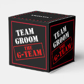 Het G-Team Team Groom Kubus Bedankdoosjes (Achterkant)