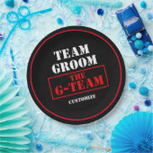 Het G-Team Team Groom Papieren Bordje (Feest)