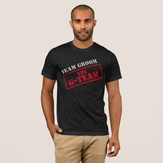 Het G-Team Team Groom T-shirt (Voorkant volledig)