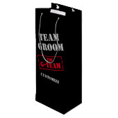 Het G-Team Team Groom Wijn Cadeautas (Achterkant Gekanteld)