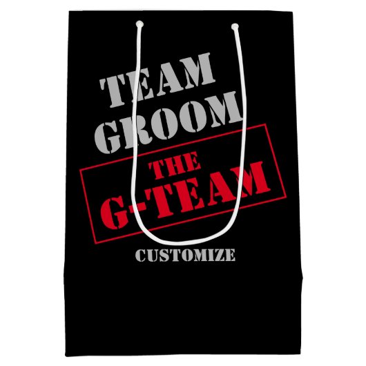 Het G-Team Team Verzorging Medium Cadeauzakje (Achterkant)