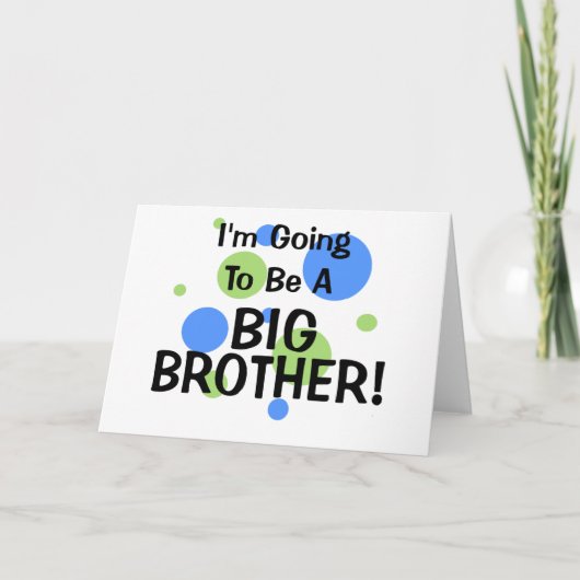 Het gaan een Grote Broer zijn Aankondiging (Voorkant)