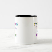 Het gaan een Grote Zuster zijn Tweekleurige Koffiemok (Center)