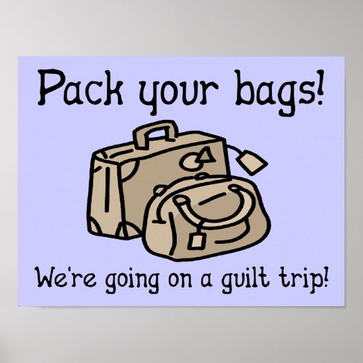 Het gaan op een Teken van het Poster van de Reis (Voorkant)