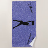 Het gaat allemaal om Cheer. Glitter Beach Towel Strandlaken (Voorkant)