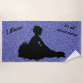 Het gaat allemaal om Dance. Glitter Beach Towel Strandlaken (Voorkant)