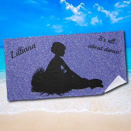 Het gaat allemaal om Dance. Glitter Beach Towel Strandlaken