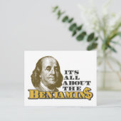 Het gaat allemaal om de Benjamins Briefkaart (Staand voorkant)