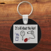 Het gaat allemaal om de Haar. Sleutelhanger (Voorkant)