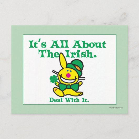 Het gaat allemaal om de Ieren Briefkaart (Voorkant)
