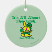 Het gaat allemaal om de Ieren Keramisch Ornament (Achterkant)