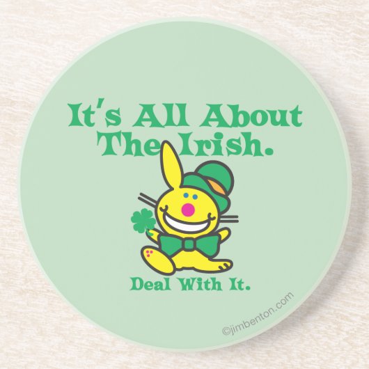 Het gaat allemaal om de Ieren Zandsteen Onderzetter (Voorkant)