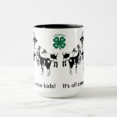 Het gaat allemaal om de kinderen! Geitten met kind Mok (Midden)