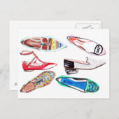 Het gaat allemaal om de schoenen! briefkaart (Voorkant / Achterkant)