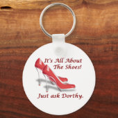 Het gaat allemaal om de schoenen sleutelhanger (Voorkant)