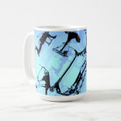 Het gaat allemaal om de scooter - scooter rijder koffiemok (Voorkant links)