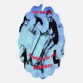 Het gaat allemaal om de scooter - scooter rijder O Ornament Kaart (Rechts)