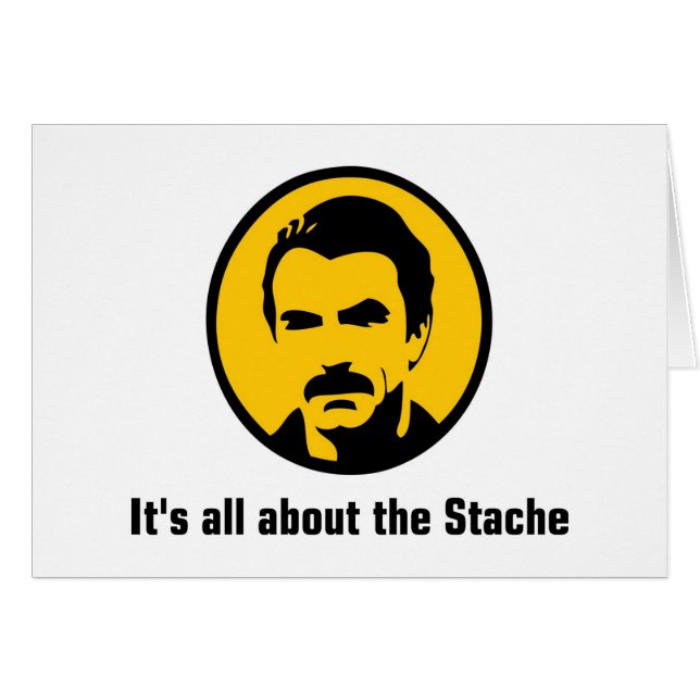 Het gaat allemaal om de Stache (Voorkant Horizontaal)