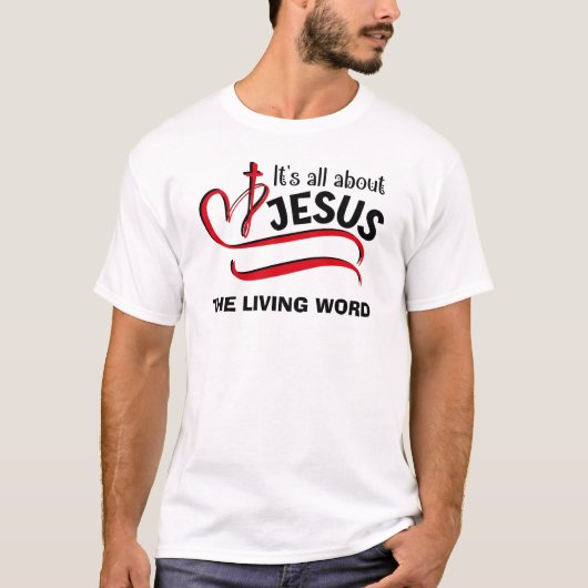 HET GAAT ALLEMAAL OM JESUS, geen raket T-shirt (Voorkant)