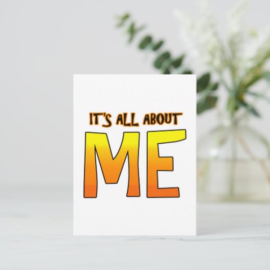 HET GAAT ALLEMAAL OM MIJ BRIEFKAART (Staand voorkant)