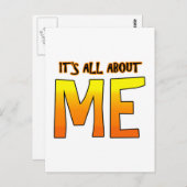 HET GAAT ALLEMAAL OM MIJ BRIEFKAART (Voorkant / Achterkant)