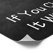 HET GAAT ALLEMAAL OM PERSPECTIEF! POSTER (Hoek)