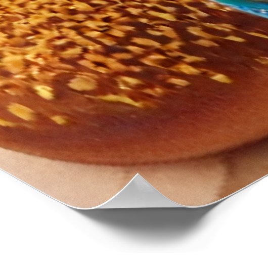 Het gaat allemaal om voedsel | AI Art Poster (Hoek)