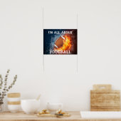 HET GAAT ALLEMAAL OM VOETBAL POSTER (Keuken)