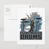 Het gaat allemaal over Drums Briefkaart (Voorkant / Achterkant)