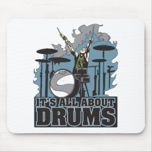 Het gaat allemaal over Drums Muismat