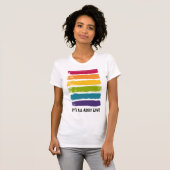 Het gaat allemaal over liefdesregenboog T-Shirt (Voorkant volledig)