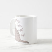 Het gaat beter met T-Shirt Sierkussen Koffiemok (Voorkant links)