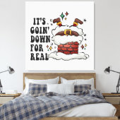 het gaat echt gebeuren canvas afdruk (Insitu (Slaapkamer))