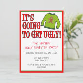 Het gaat een lelijke kerst krijgen kaart (Staand voorkant)
