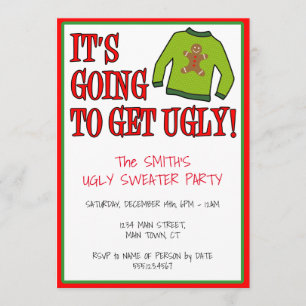 Het gaat een lelijke kerst krijgen kaart