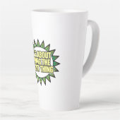 Het Gaat Erom Het Rechte Te Doen Latte Mok (Rechterhoek)