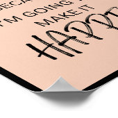 Het gaat gebeuren, want ik ga het halen poster (Hoek)