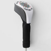 Het gaat goed Dit is prima Alles is goed Grappig K Golfheadcover (Schuin)