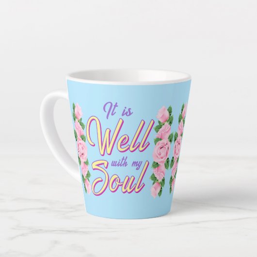 Het gaat goed latte mok (Linkerhoek)