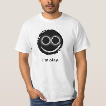 "Het gaat goed met me." Wit T-shirt