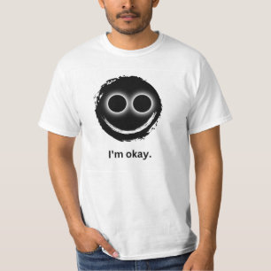 "Het gaat goed met me." Wit T-shirt