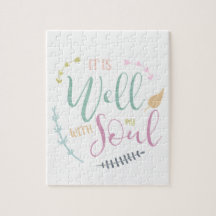 Het gaat goed met mijn ziel Christelijke typografi