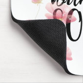 "Het gaat goed met mijn ziel" en bloemen Muismat (Hoek)