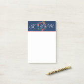 Het gaat goed met mijn ziel monogram post-it notit post-it® notes (Op bureau)