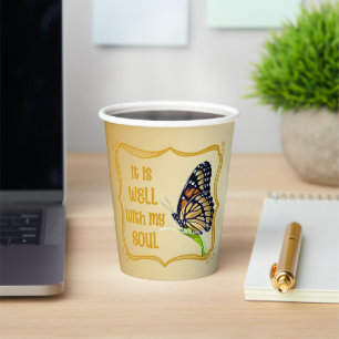 "Het gaat goed met mijn ziel - Paper Cup Papieren Bekers