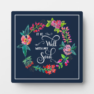 Het gaat goed met mijn ziel  plaquette fotoplaat