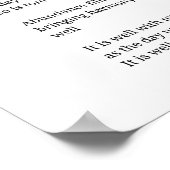 Het gaat goed met mijn zielige inspirerend poëzie poster (Hoek)